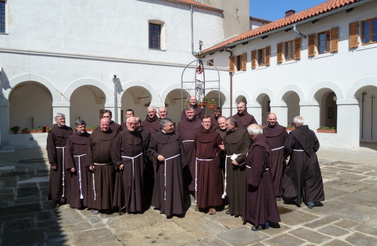 Prihod frančiškanov in zidava samostana Prihod frančiškanov in zidava samostana